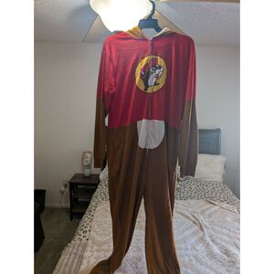 Buc-ee’s Beaver Adult Onesie Pajamas – L/XL – Excellent Used Condition